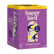Happy Bird Lavender Lemon THC 5mg Seltzer 12oz 4pk