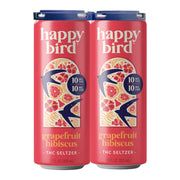 PRE-ORDER: Happy Bird Grapefruit Hibiscus THC 10mg Seltzer 12oz 4pk