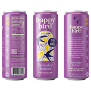 PRE-ORDER: Happy Bird Lavender Lemon THC 5mg Seltzer 12oz 4pk